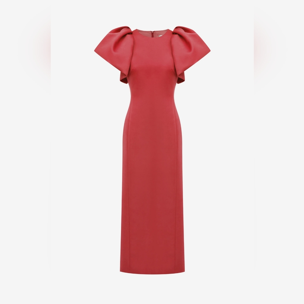Chic Coral Maxi Dress